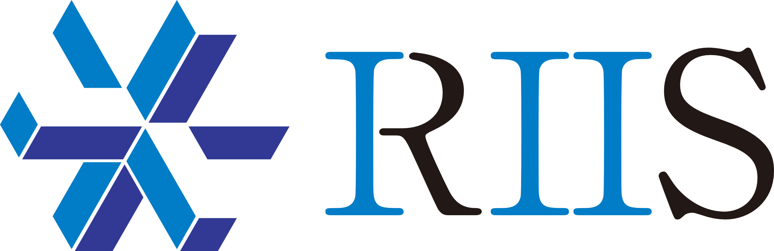 Research Institute for Interdisciplinary Science (RIIS), Okayama University Logo